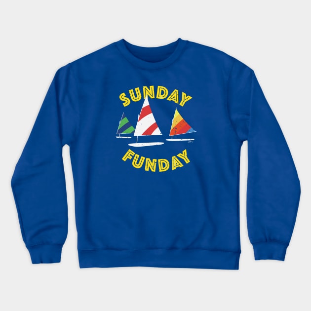 Boating Sunday Funday Crewneck Sweatshirt by CKline